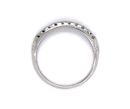 Original Art Deco .35ct Diamond Platinum Band Ring (Vintage 1930s)