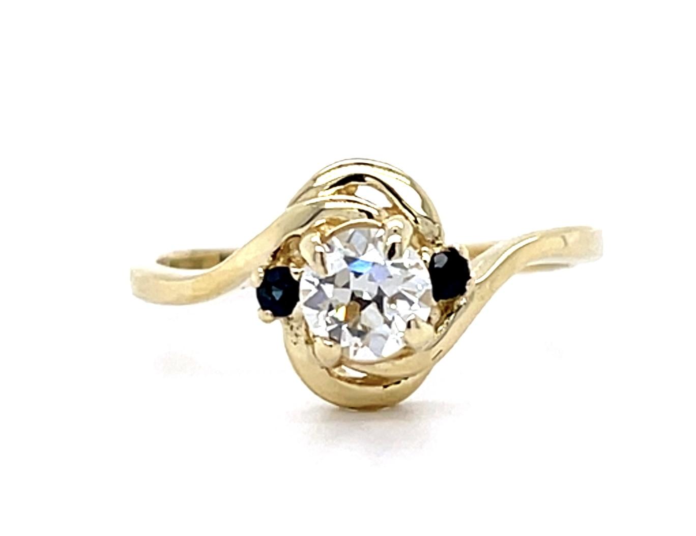 .54ct F-G VS Old European Diamond (No Cert) 14KY Ring