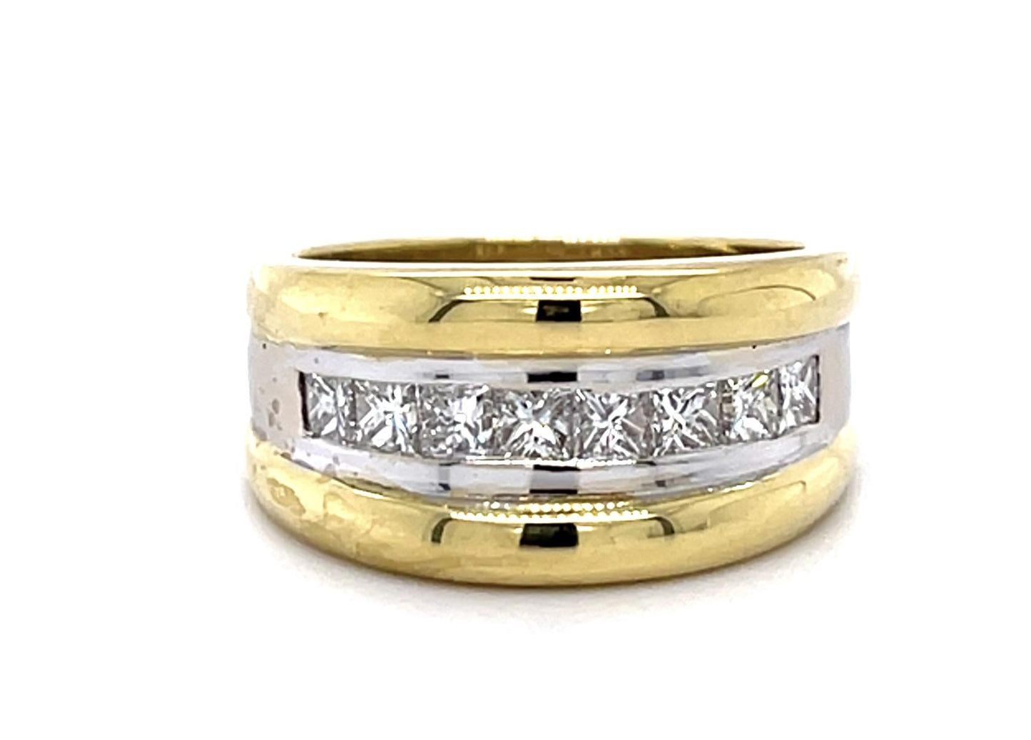 1ct Princess-cut Diamond 18KY Ring