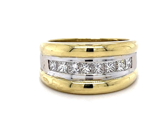 1ct Princess-cut Diamond 18KY Ring