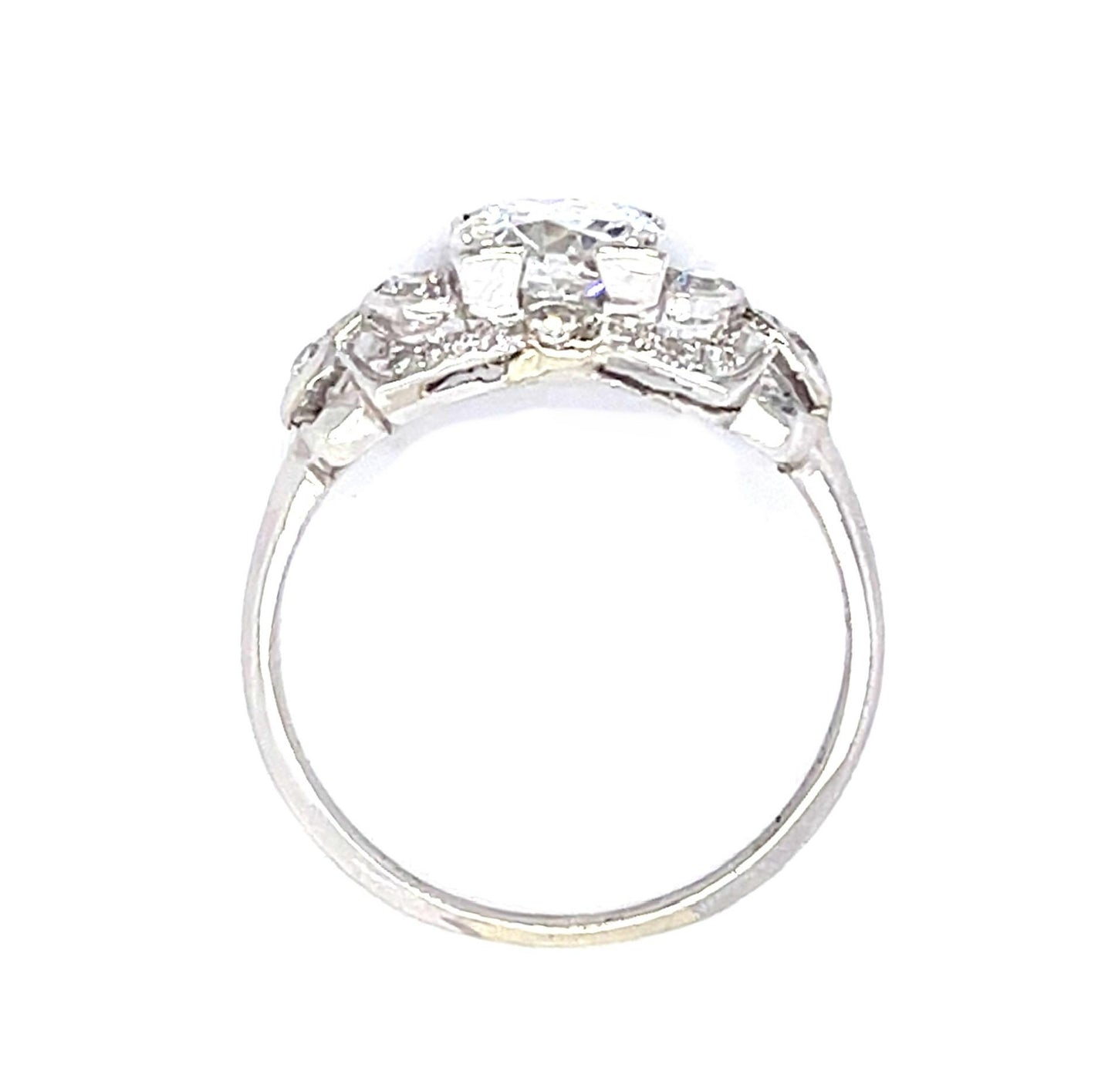 Original Art Deco .90ct Platinum Ring (Vintage 1930s)