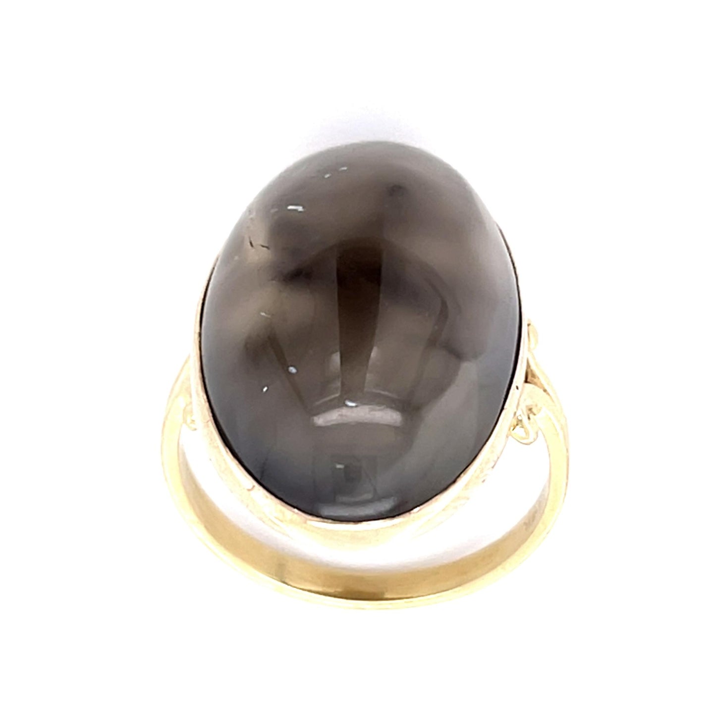 Original Victorian 25ct Agate 14KY Ring (Antique 1900)