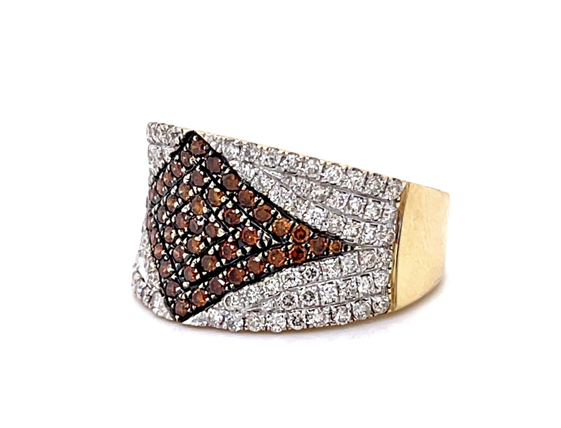 Original Art Deco .13ct Diamond + Onyx 14KY Ring (Antique 1920s)