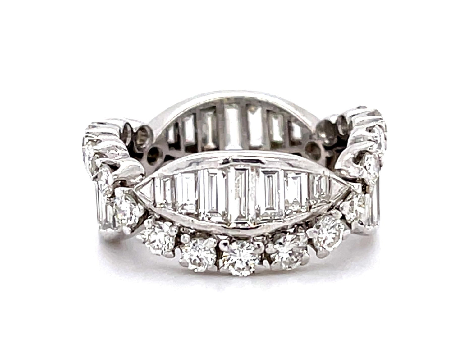 2.65ct Diamond Platinum Diamond Band Ring