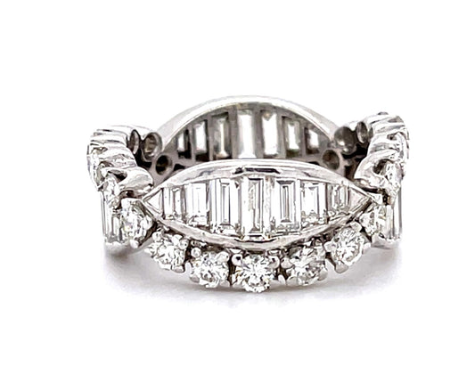 2.65ct Diamond Platinum Diamond Band Ring