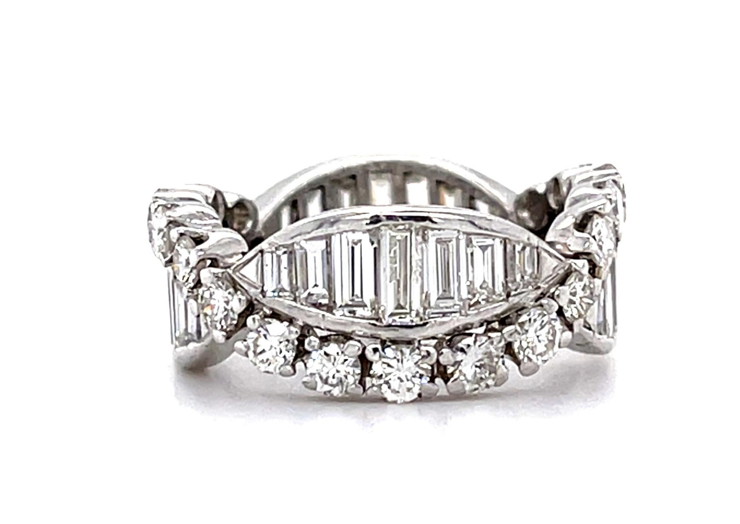2.65ct Diamond Platinum Diamond Band Ring