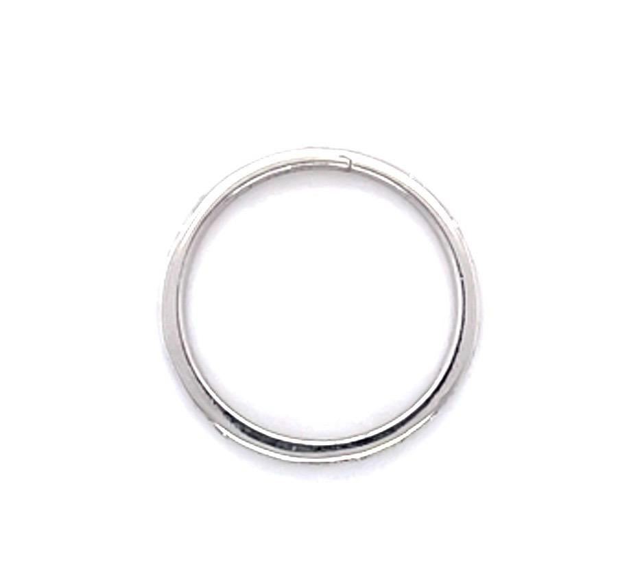 Original Art Deco .34ct Single-cut Diamond 18KW Engraved Ring Band