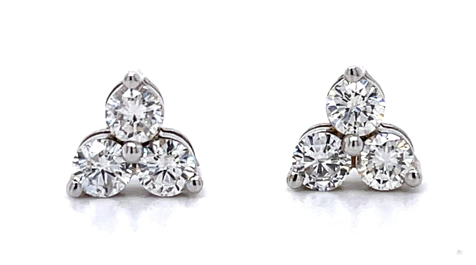 1.20ct VS-SI G-H Diamond (No Cert) 14KW Stud Earrings