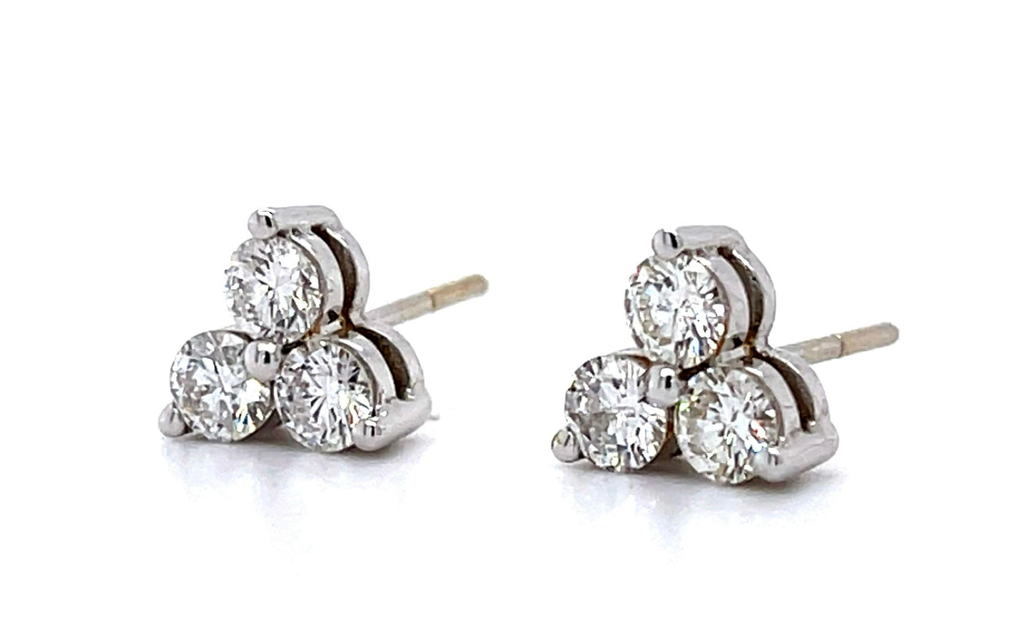 1.20ct VS-SI G-H Diamond (No Cert) 14KW Stud Earrings