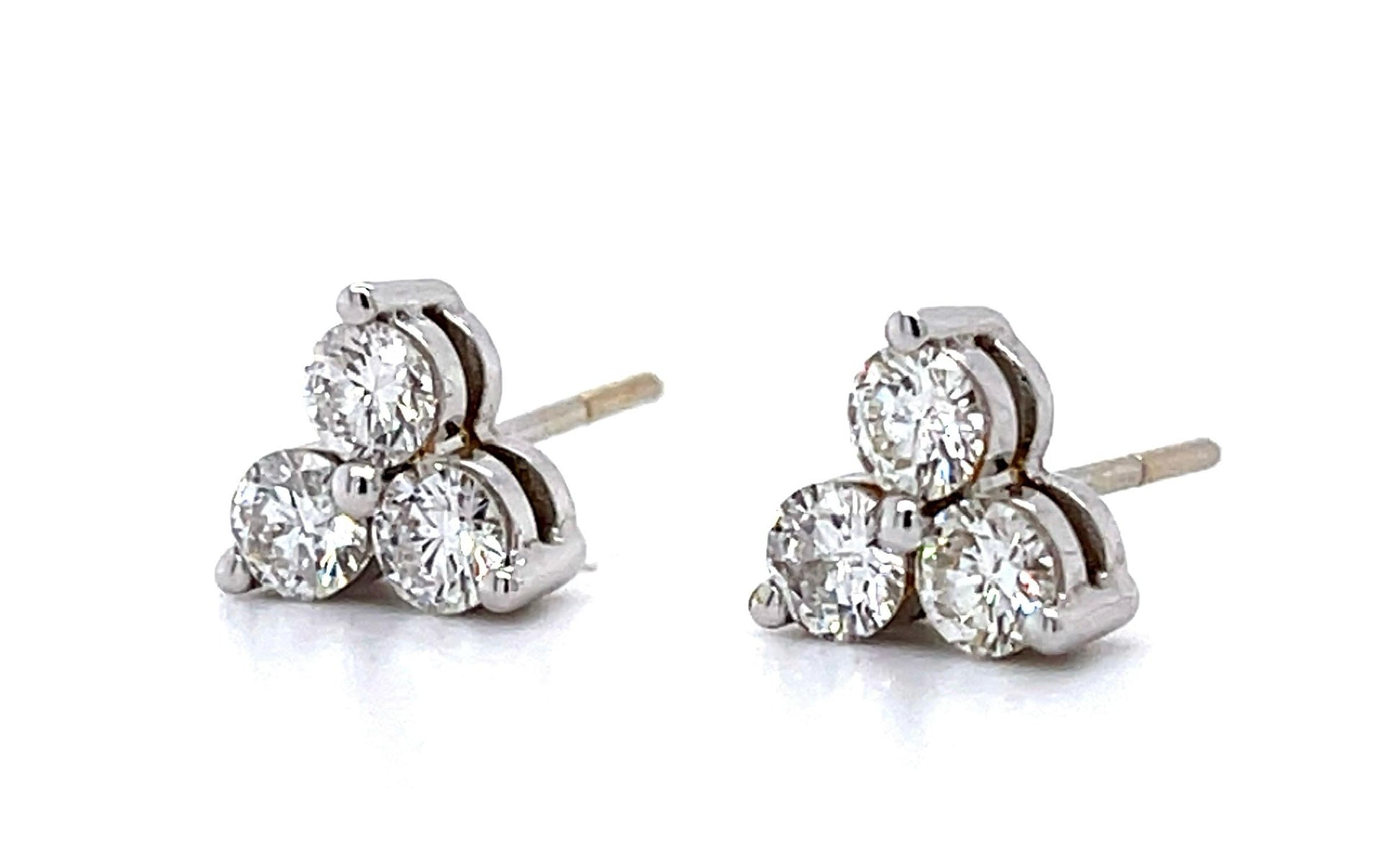 1.20ct VS-SI G-H Diamond (No Cert) 14KW Stud Earrings