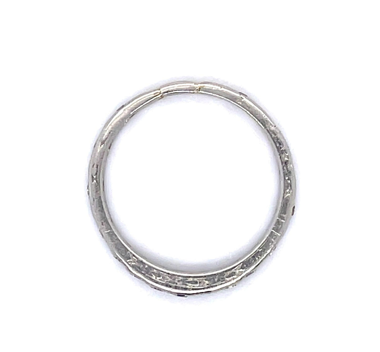 Original Art Deco .26ct Diamond Platinum Band Ring