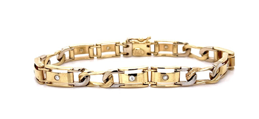 .23ct Diamond 14K 2 Tone Bracelet