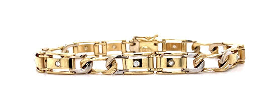 .23ct Diamond 14K 2 Tone Bracelet