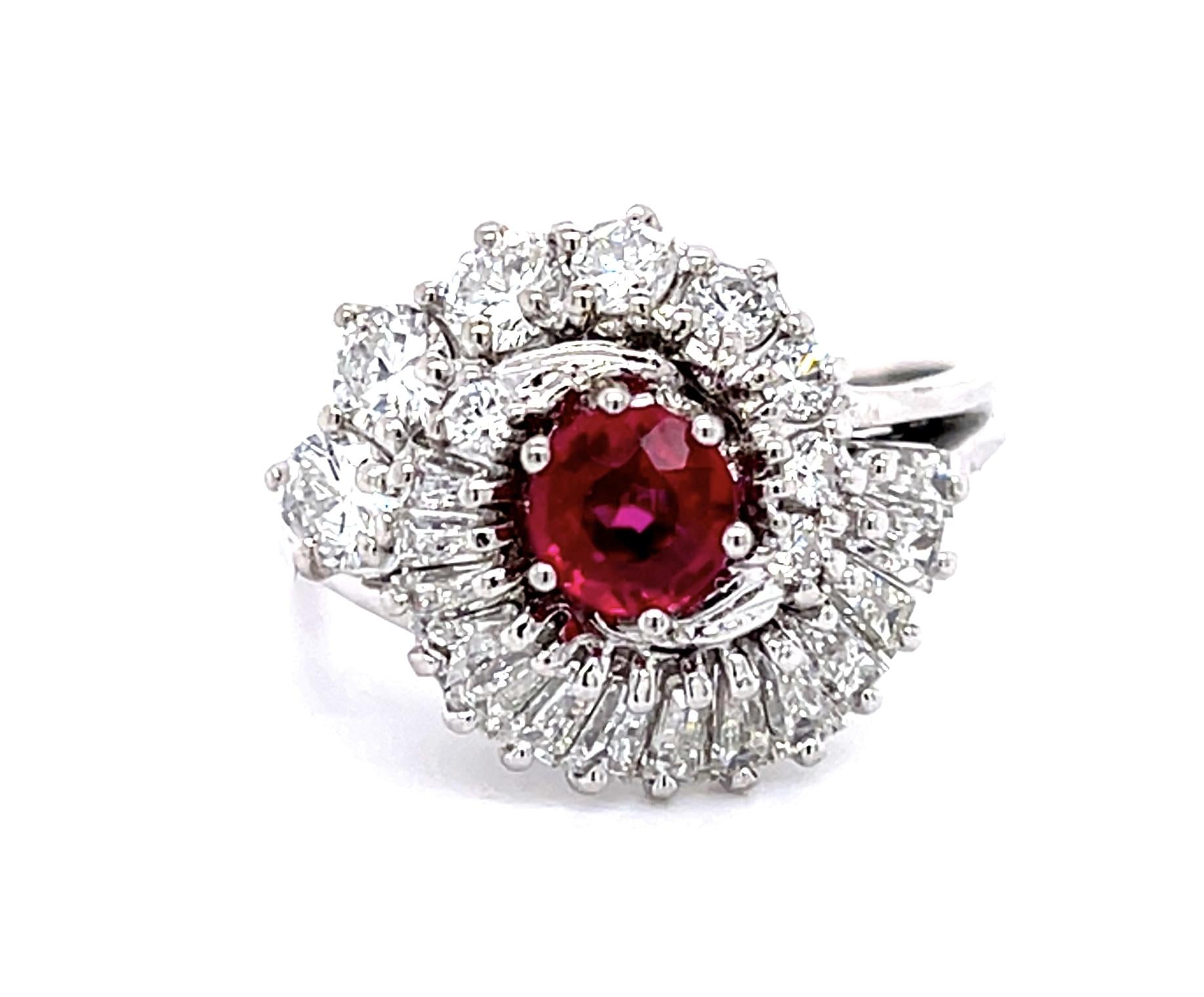 .60ct Ruby 14KW Ring (Vintage 1960s)