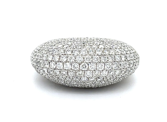 4ct Diamond 18KW Dome Ring