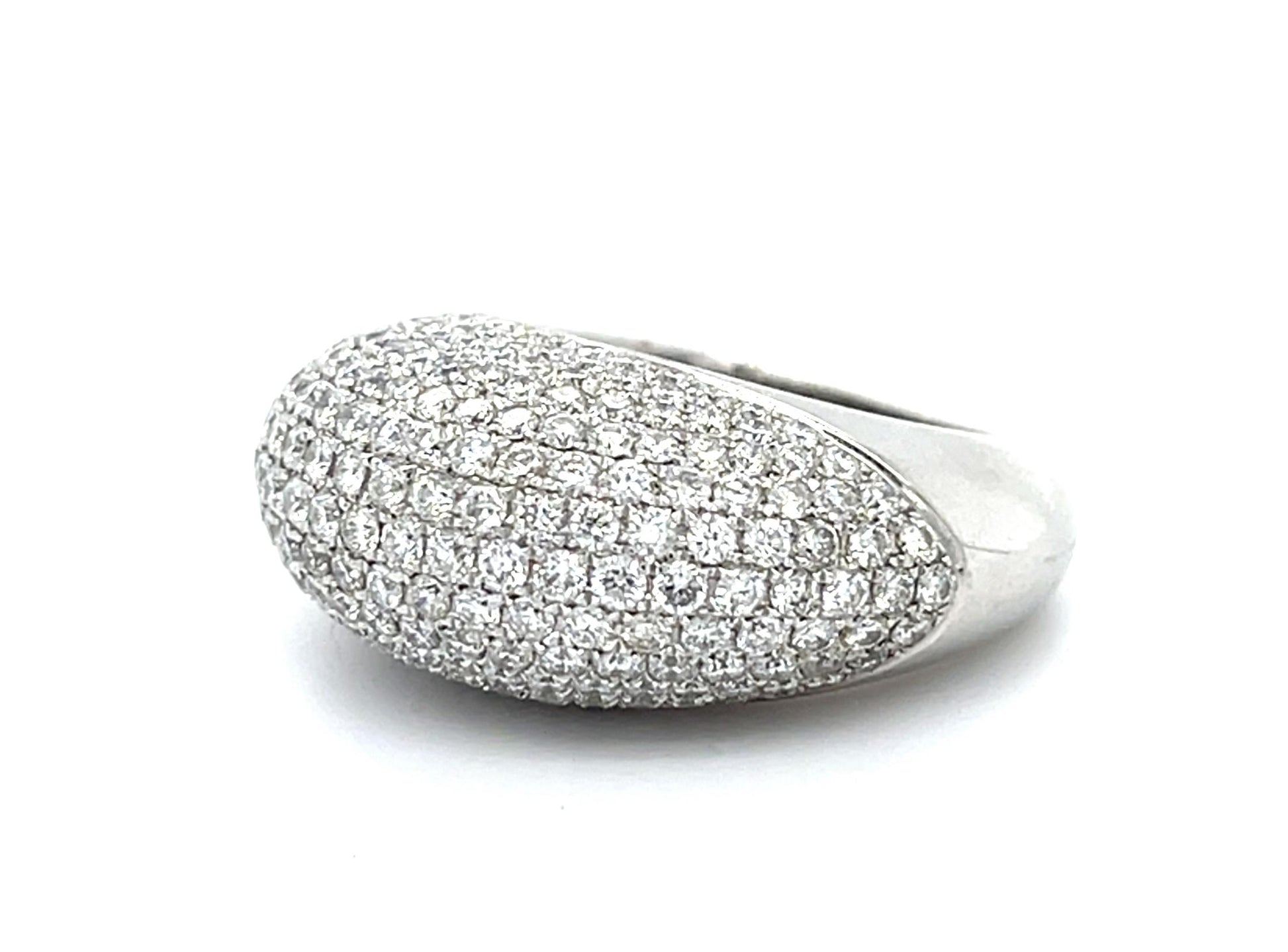 4ct Diamond 18KW Dome Ring