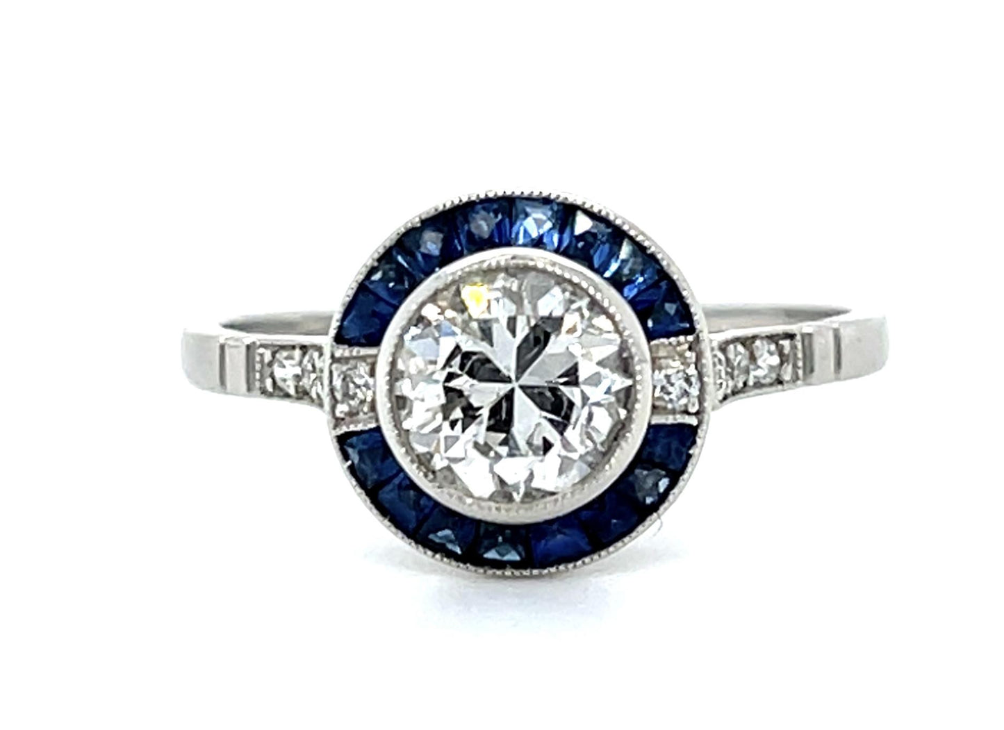1.01ct European Diamond Platinum Handmade Ring
