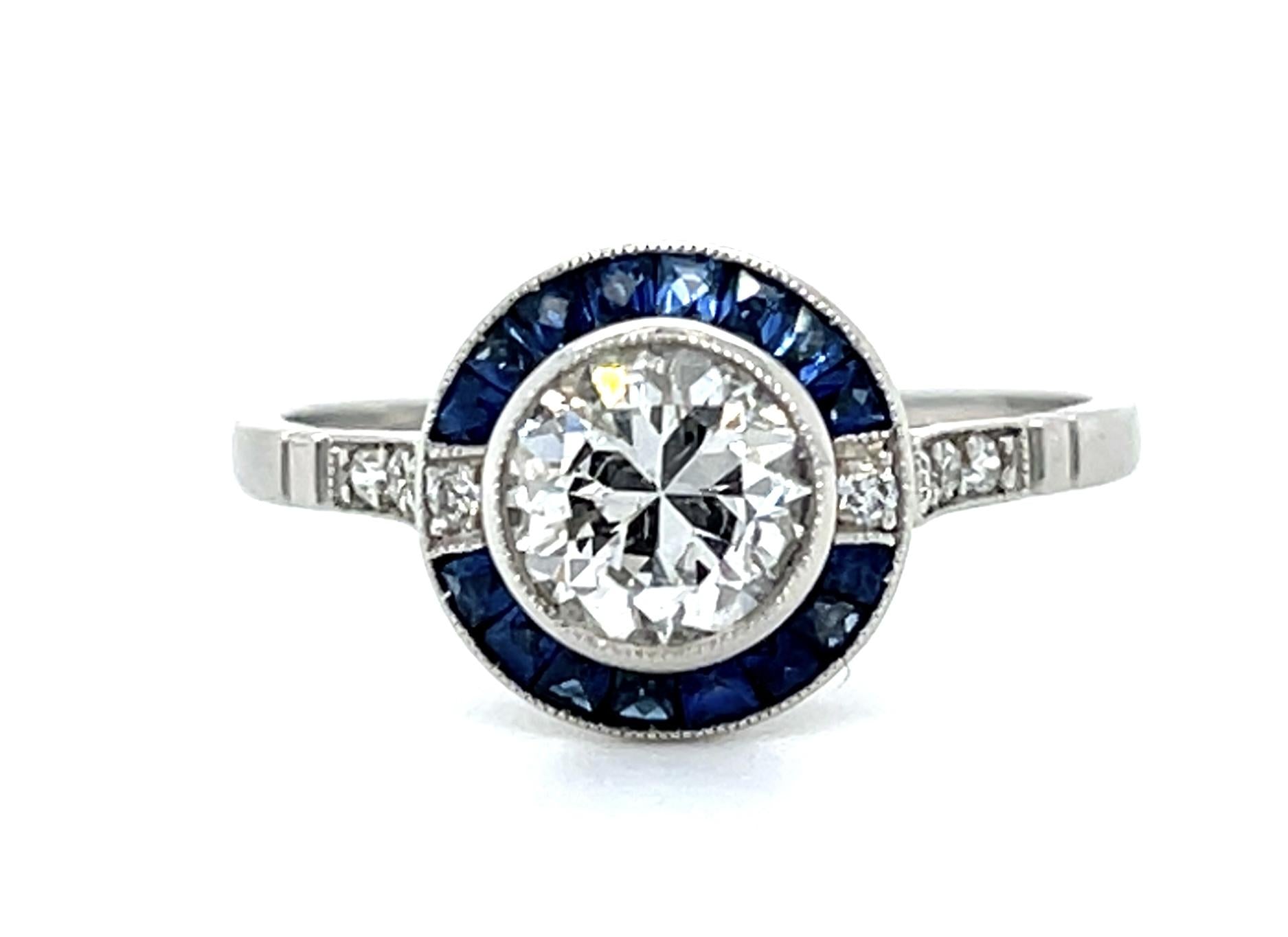 1.01ct European Diamond Platinum Handmade Ring