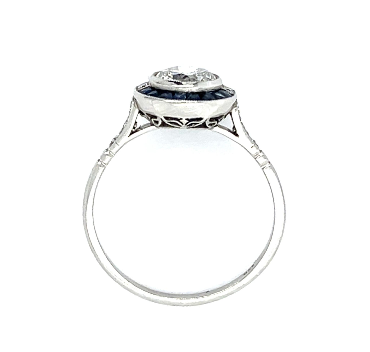 1.01ct European Diamond Platinum Handmade Ring