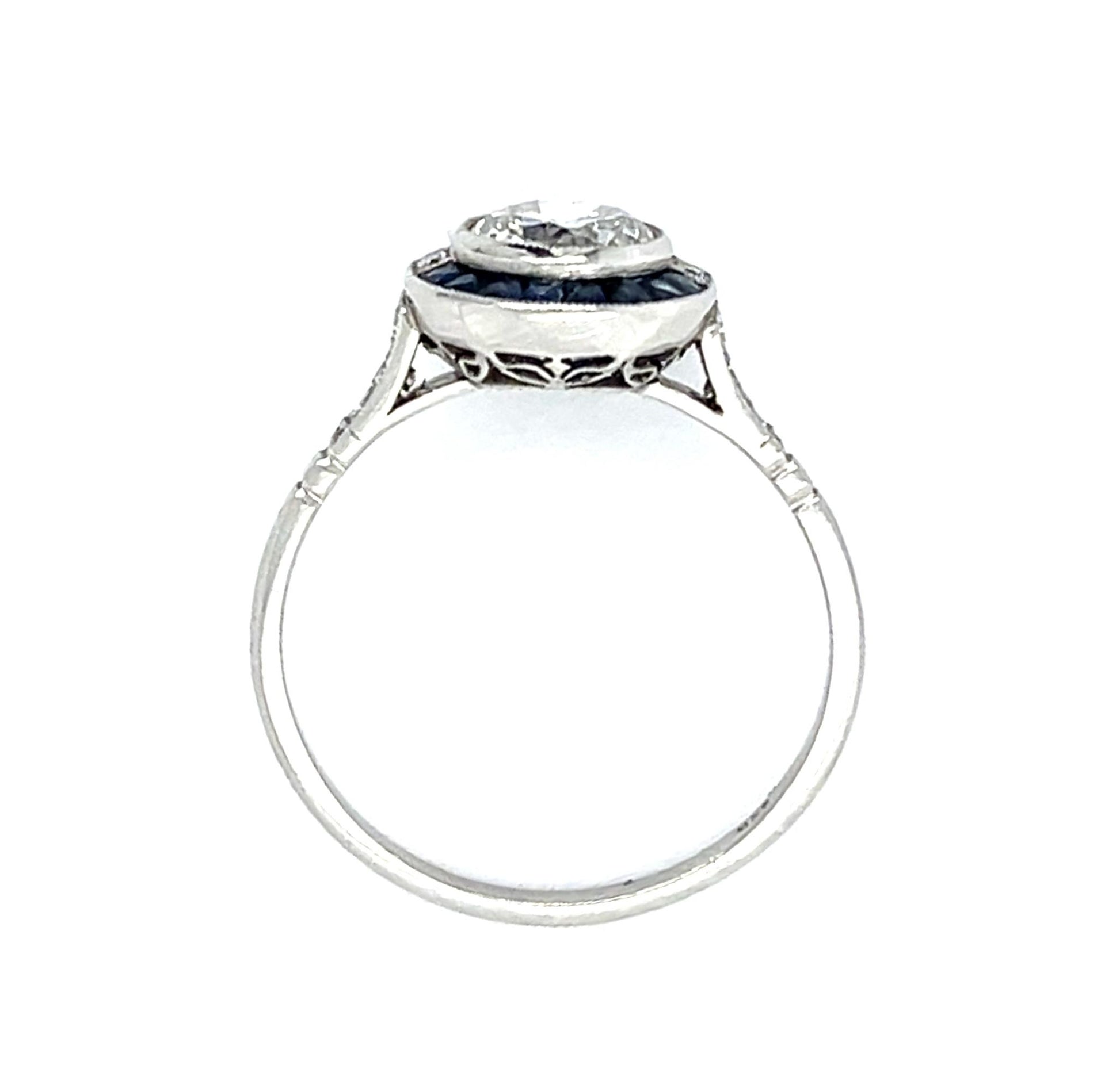 1.01ct European Diamond Platinum Handmade Ring