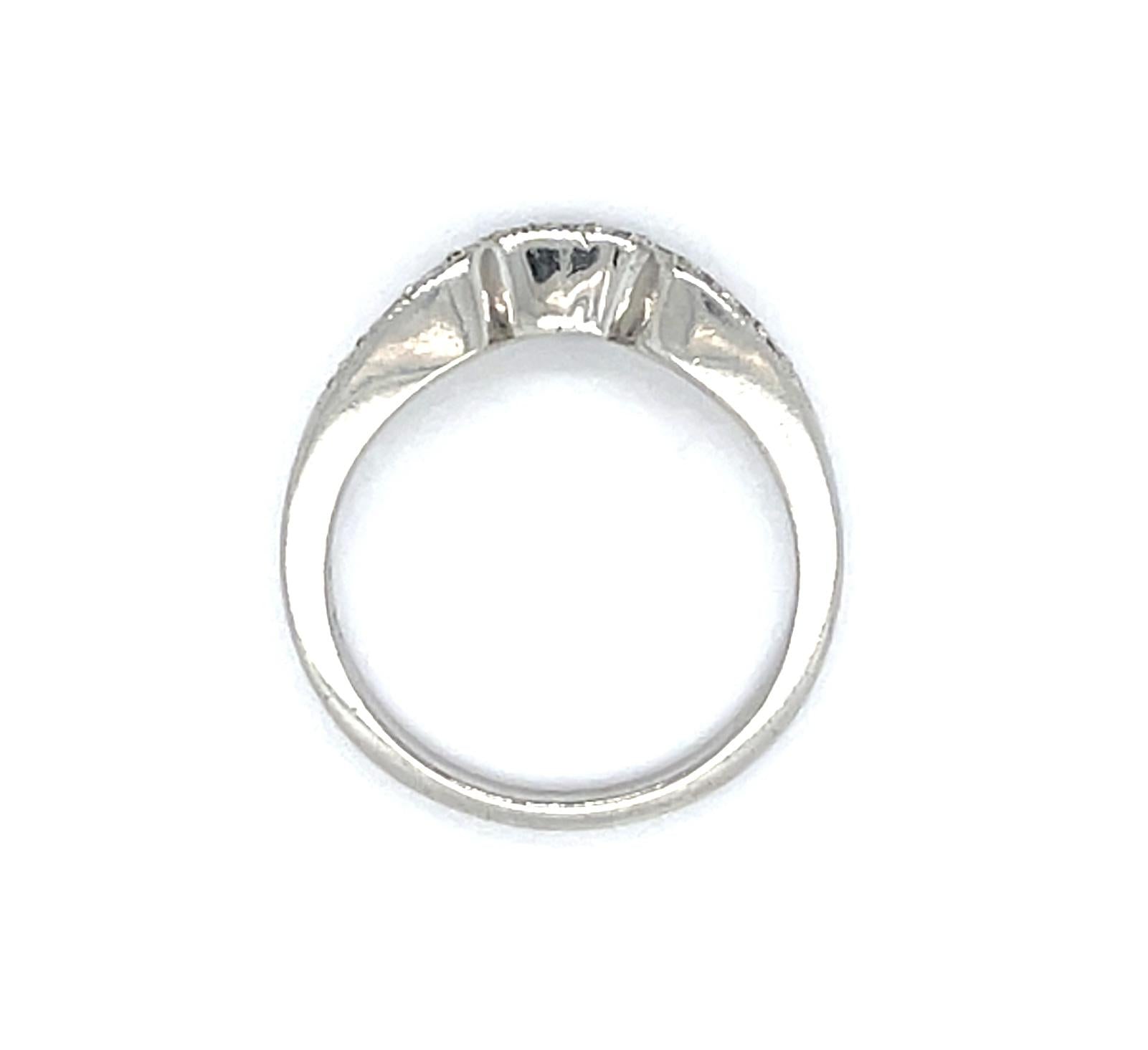 .20ct Diamond Platinum Ring 5.36g 5 Size Signed Tacori