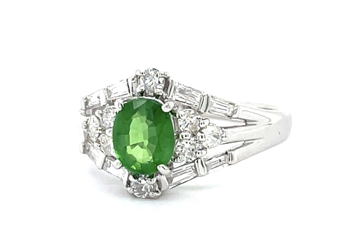 .97ct Tsavorite Garnet Platinum Ring