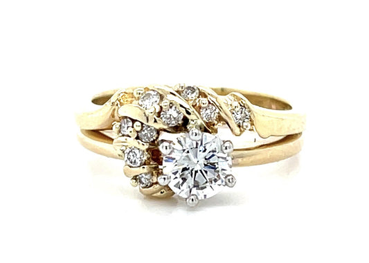 .50ct Center Round Diamond 14KY Ring