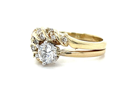 .50ct Center Round Diamond 14KY Ring