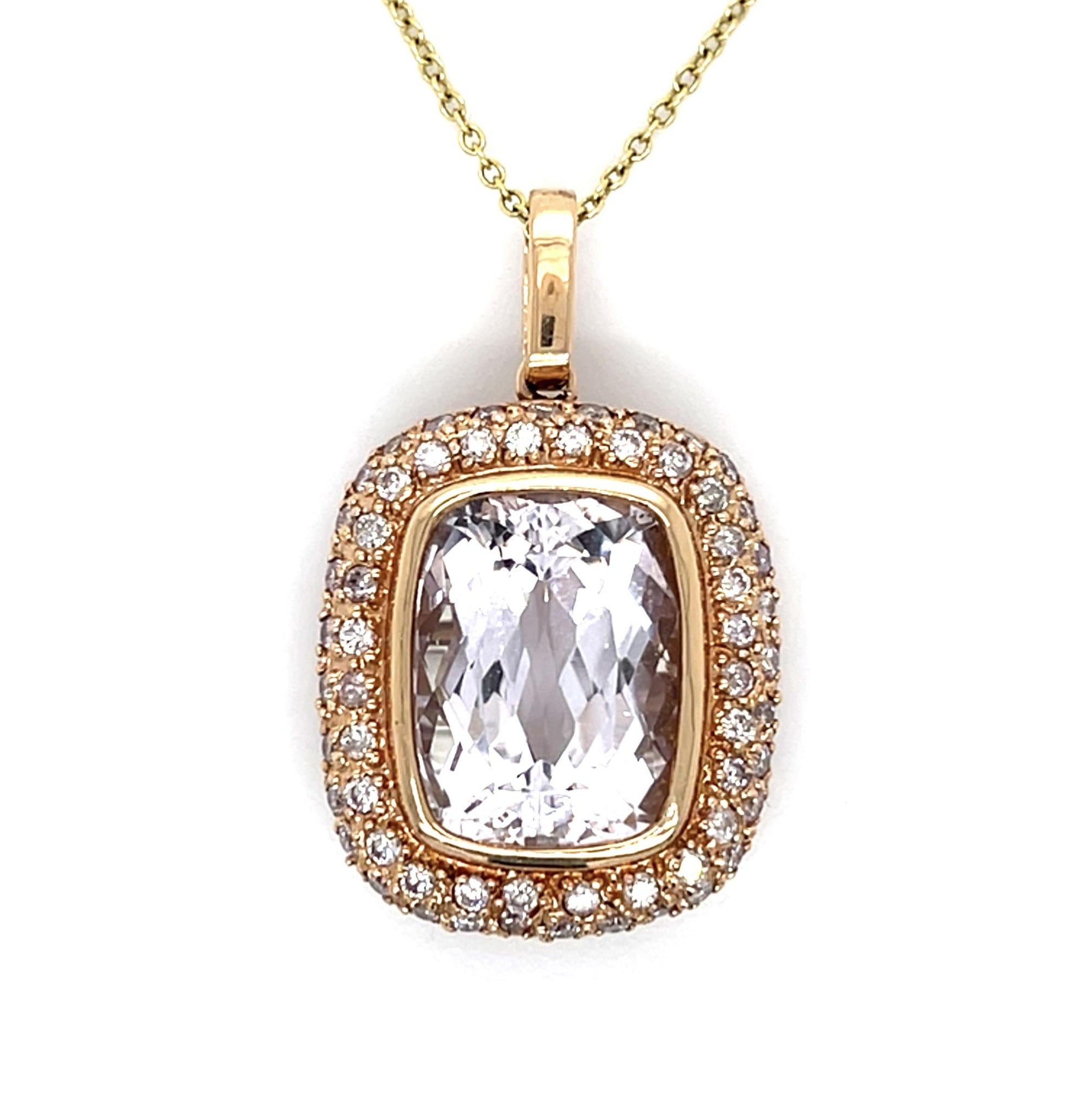 12.76ct Kunzite Pendant