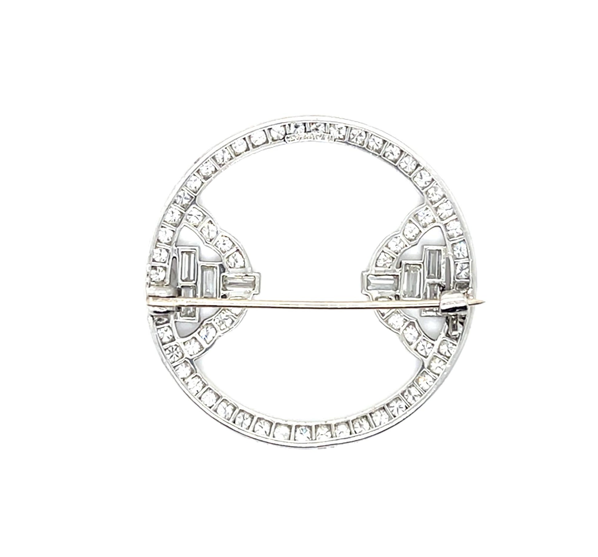 Original Art Deco 2ct Diamond Pendant (Antique 1920s)