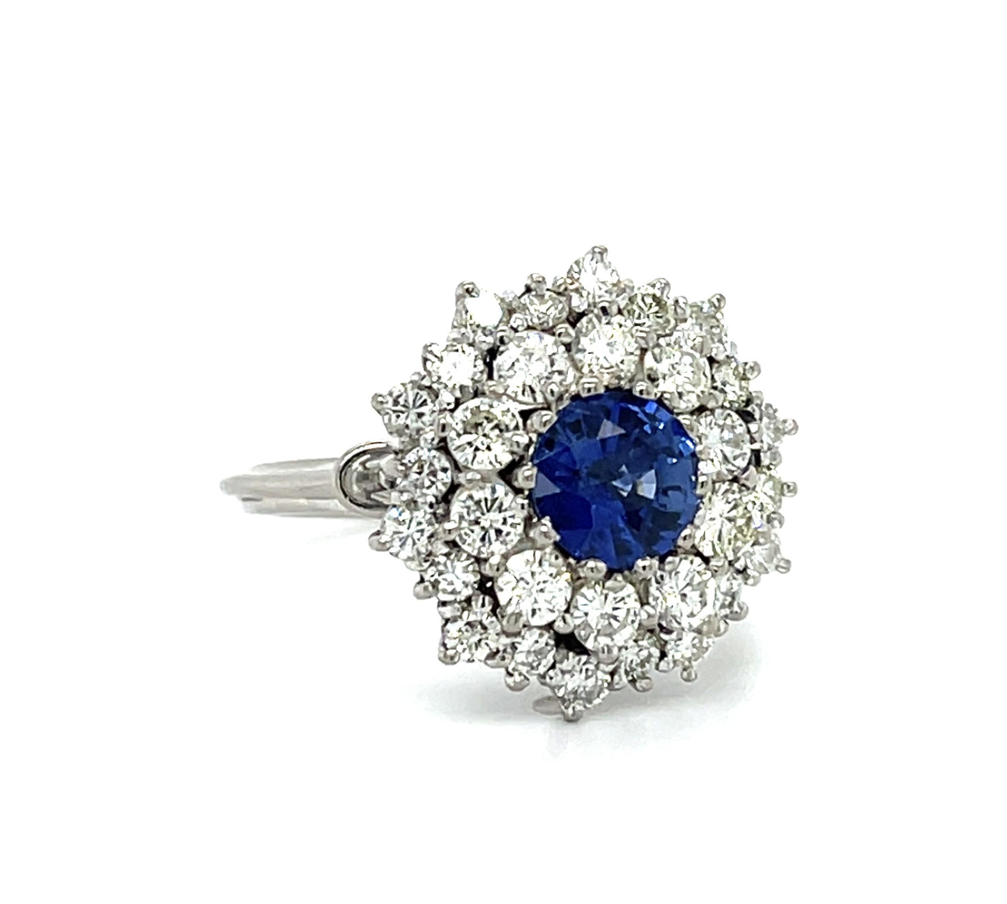 1.03ct Sapphire 14KW Ring (Vintage 1960s)
