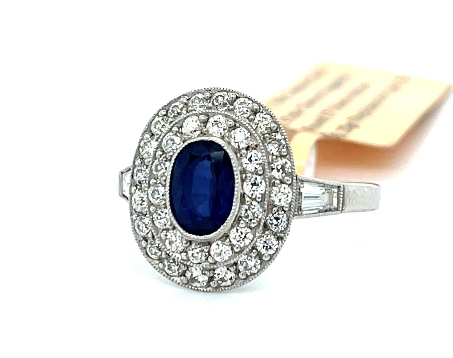 .86ct Sapphire Platinum Ring