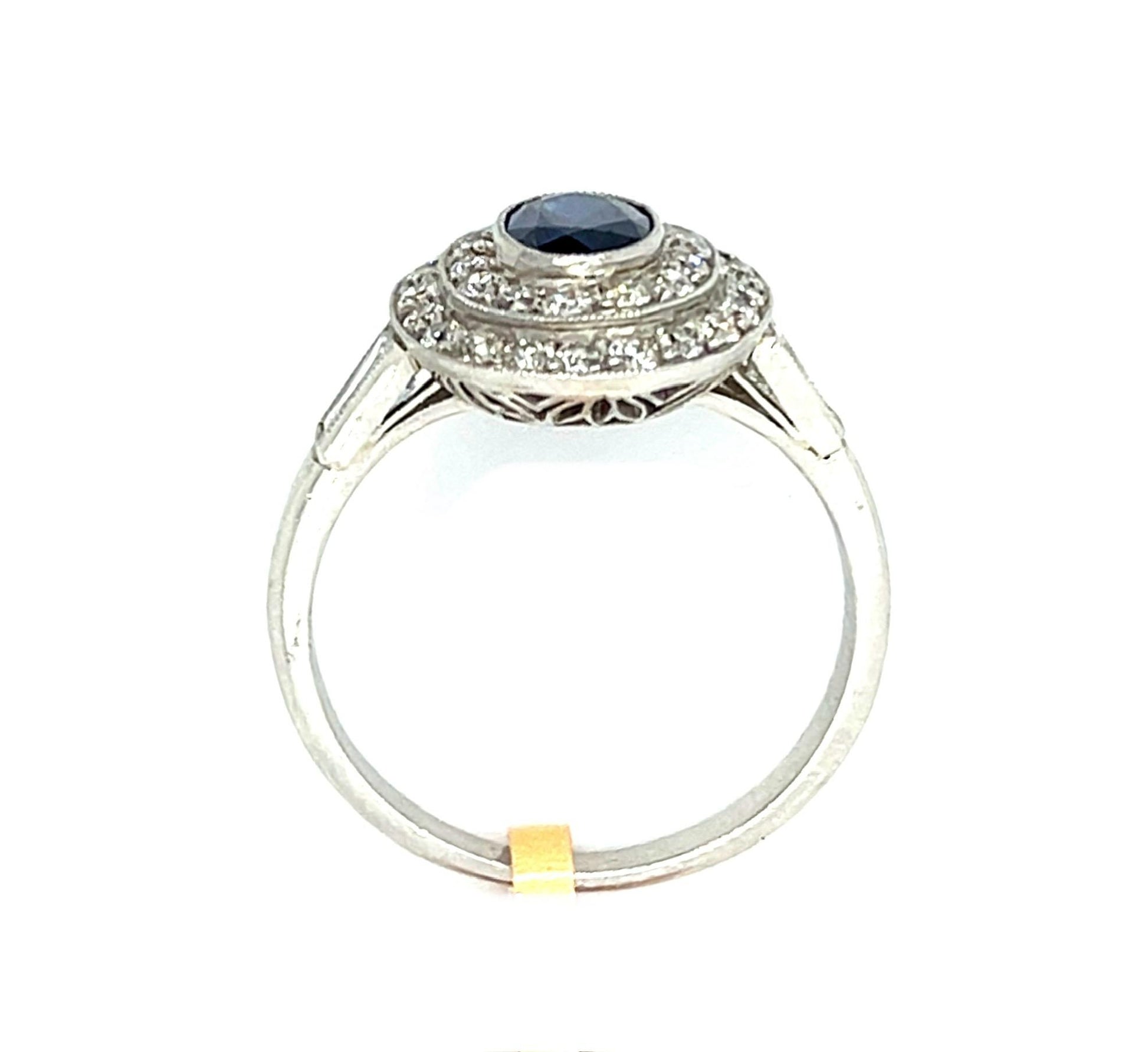 .86ct Sapphire Platinum Ring