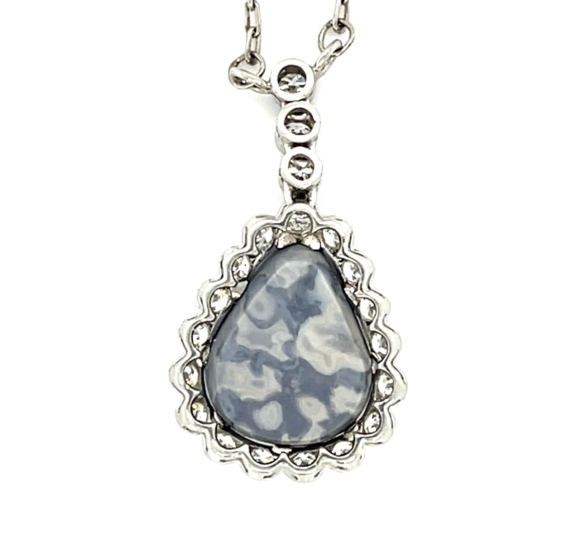 PT Australian Lightning Ridge Opal & Euro cut Dia Pendant 3.39ct(op)