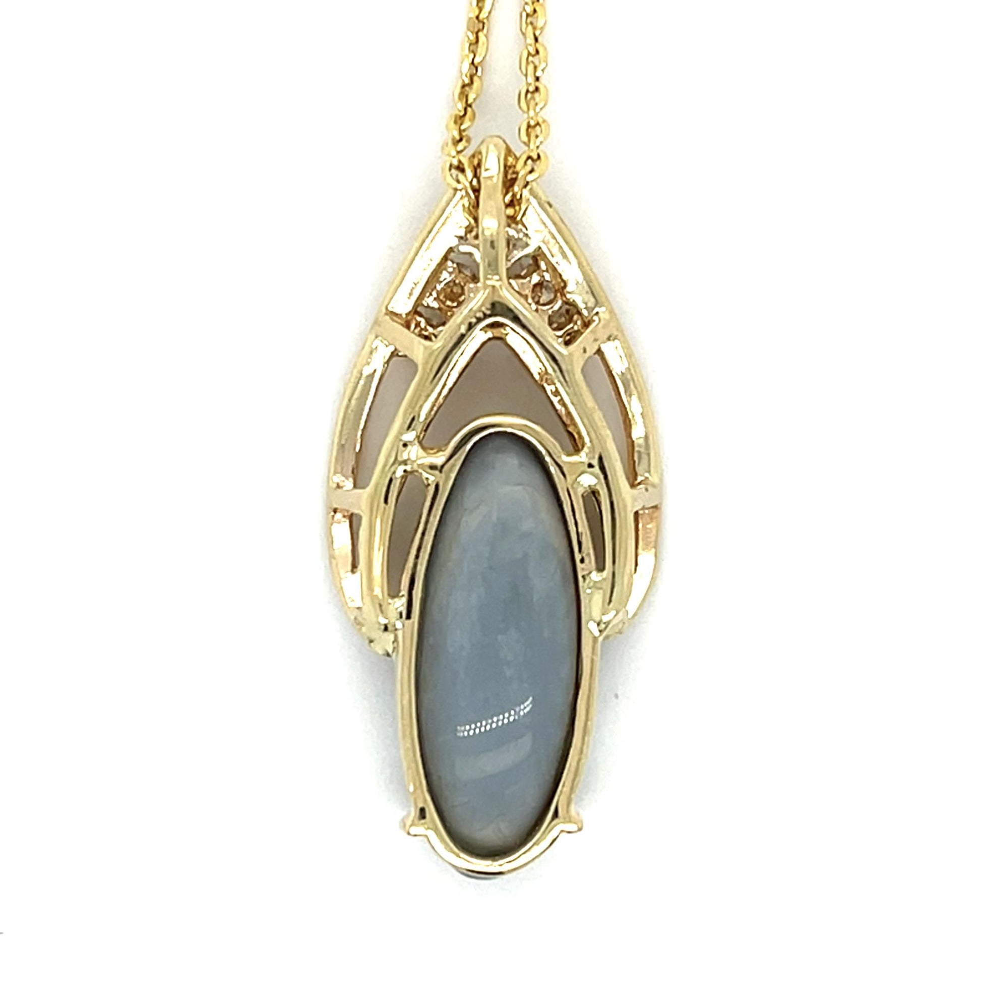 6.50ct Australian Opal 14KY Pendant