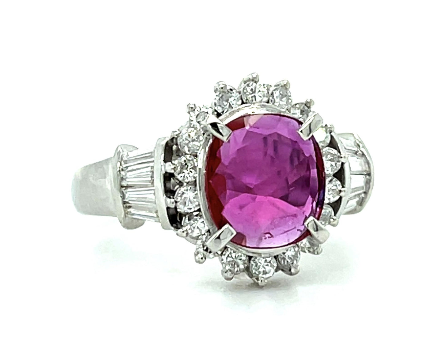 1.17ct Ruby Platinum Ring