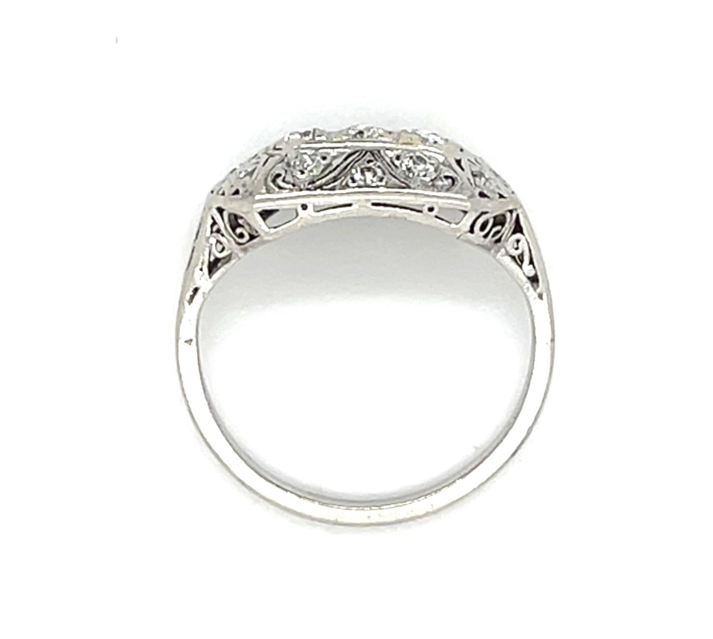 Original Art Deco .40ct Diamond Platinum Ring (Vintage 1930s)