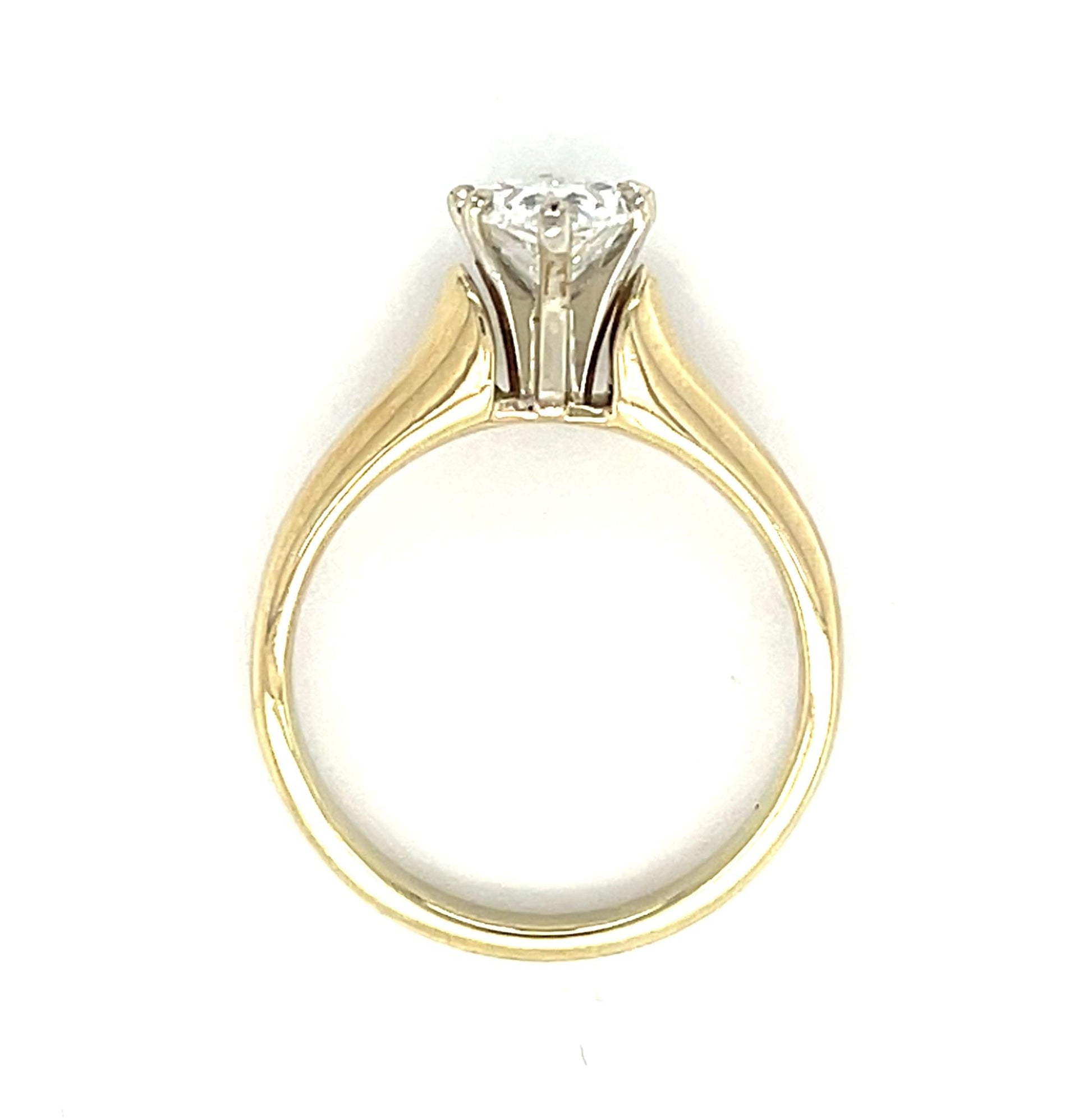 1.20ct G VVS2 Pear Diamond (No Cert) 14KY Ring