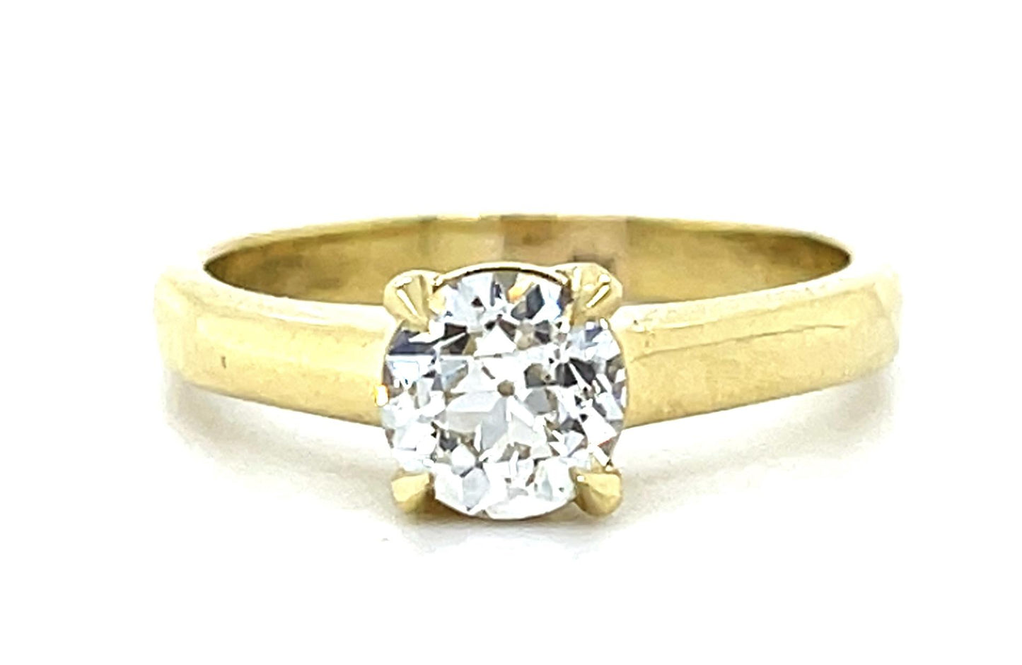 .89ct Old European Diamond 18KY Solitaire Ring