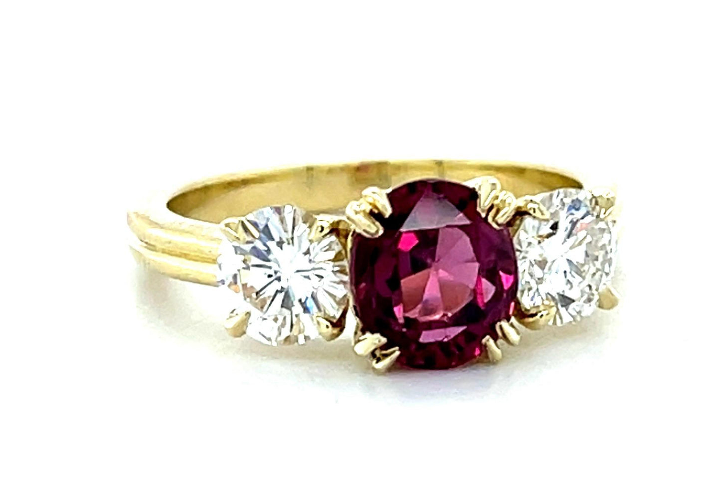 1.94ct Round Ruby 14KY Ring
