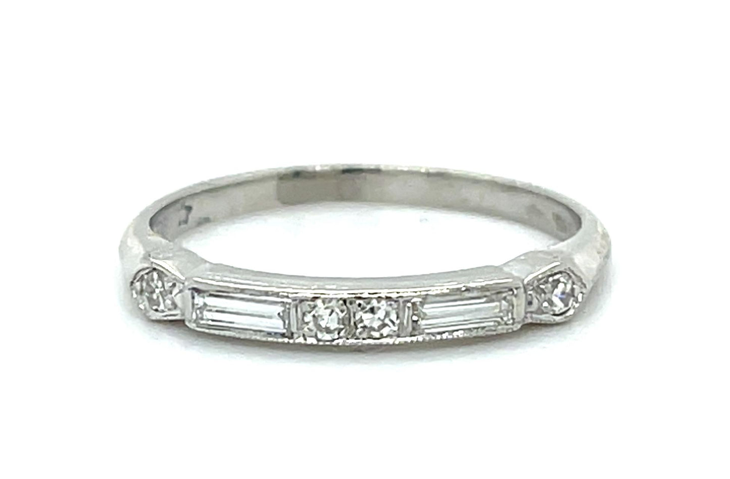 Original Art Deco .30ct Diamond Band Ring (Vintage 1930s)