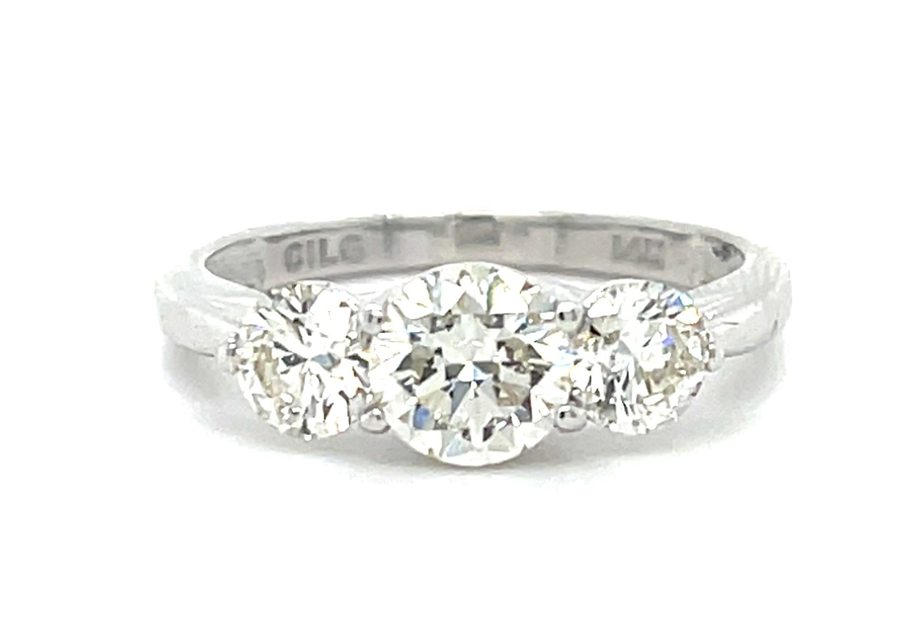.65ct Round Diamond 14KW Ring .44ct SD