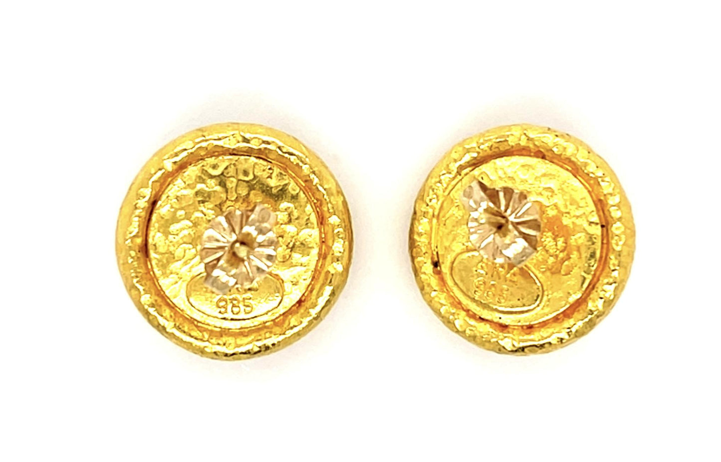 Turquoise 22KY Stud Earrings