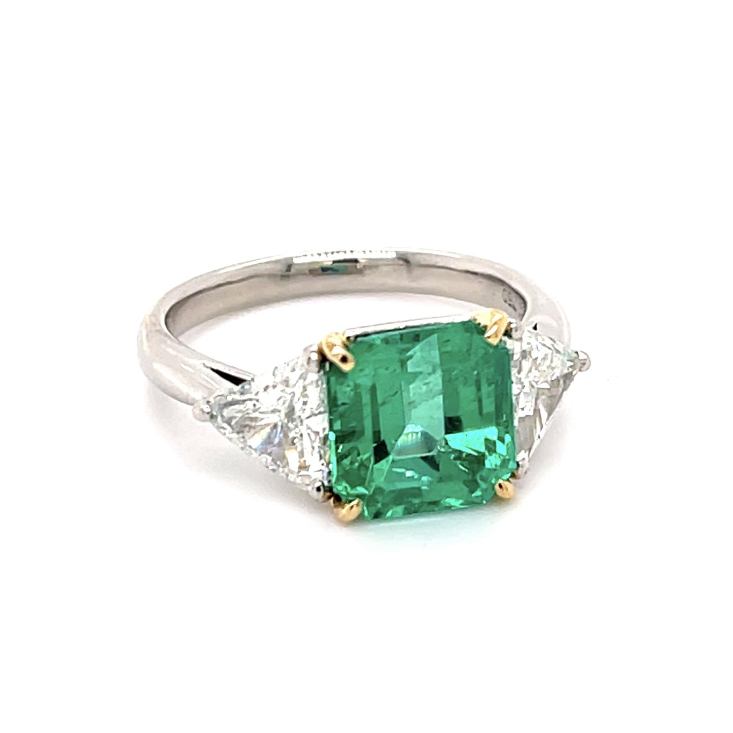 F1 Colombian 2.87ct Emerald Ring 1ct SD 5.30g 6 Size GIA 2546106958