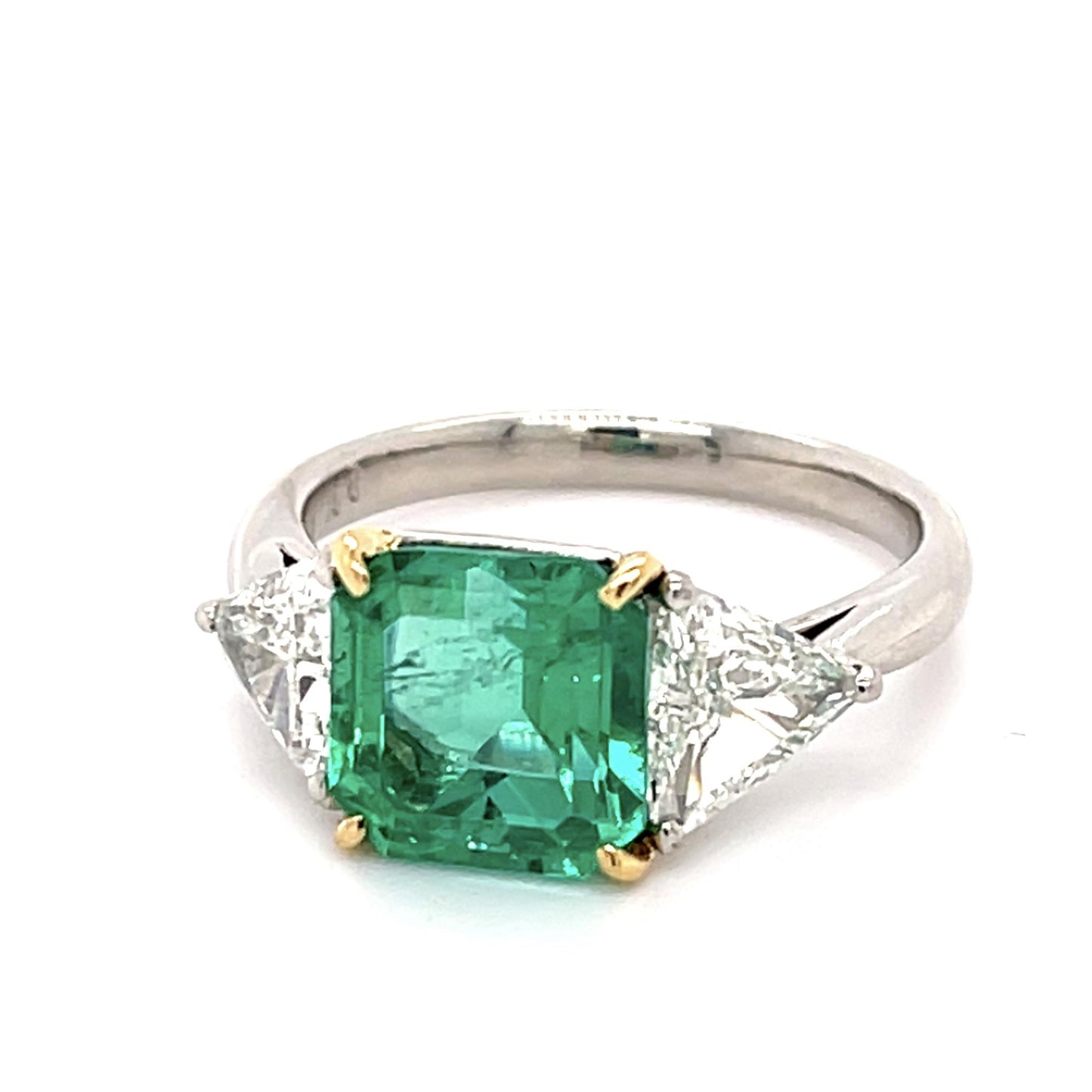 F1 Colombian 2.87ct Emerald Ring 1ct SD 5.30g 6 Size GIA 2546106958