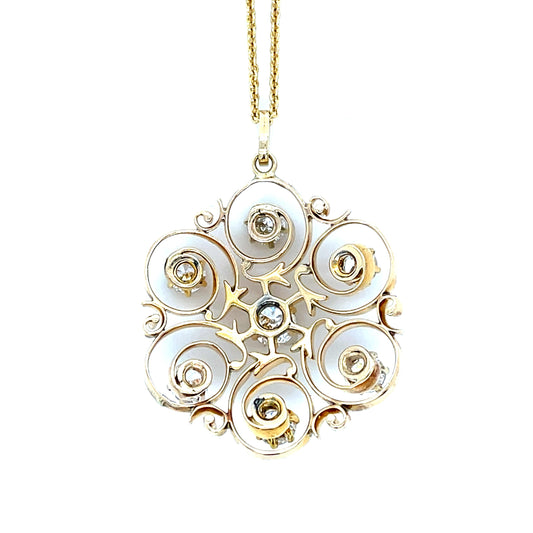 Original Victorian 1.50ct Diamond Pendant