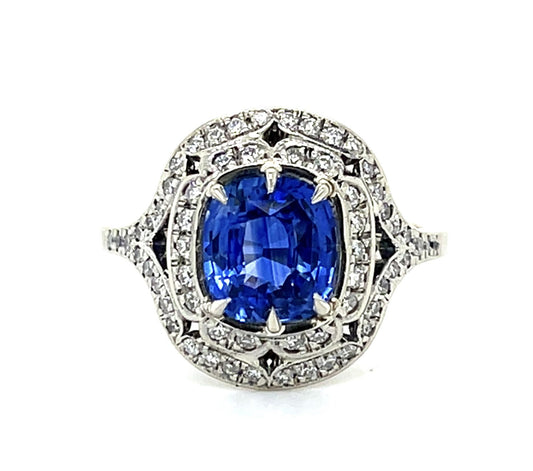 2.03ct Sapphire 14KW Ring