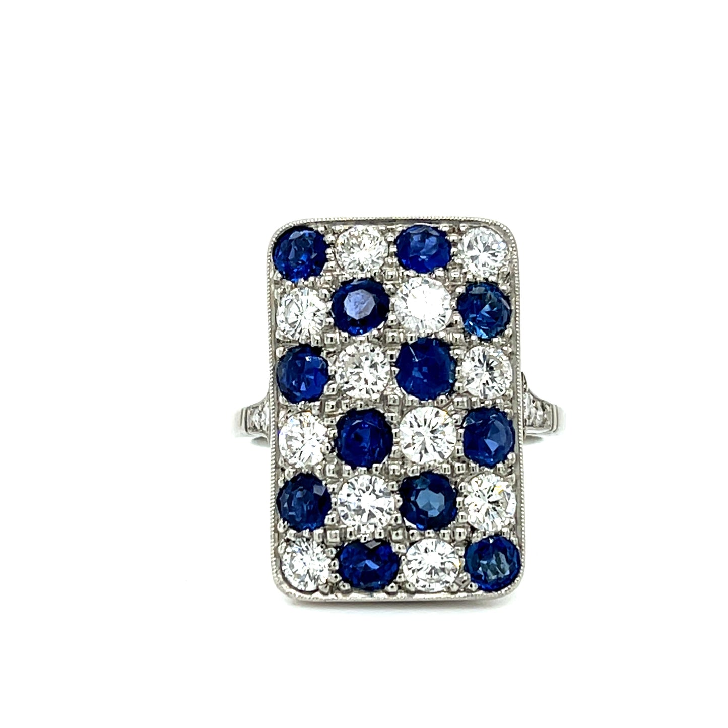 2.10ct Handmade Platinum Ring 2.30cts SD