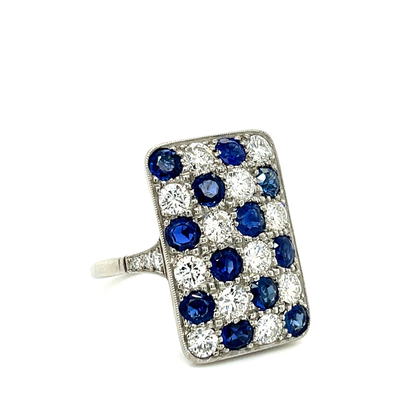 2.10ct Handmade Platinum Ring 2.30cts SD
