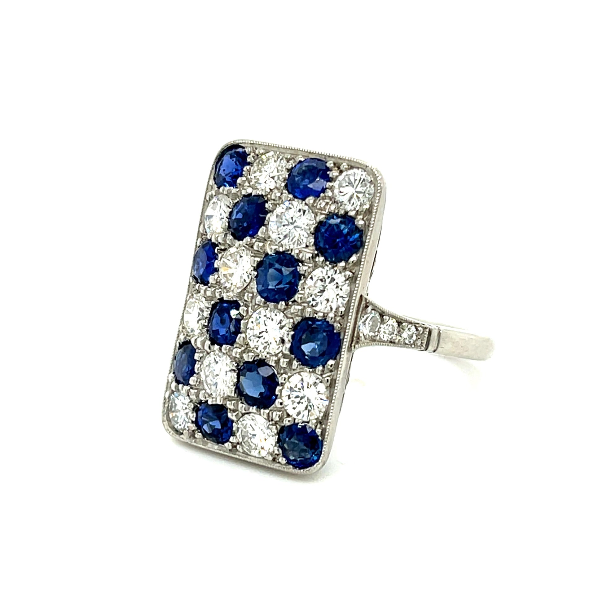 2.10ct Handmade Platinum Ring 2.30cts SD